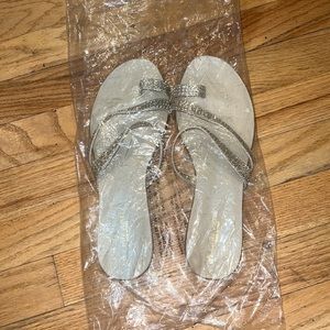 brand new gold sandals